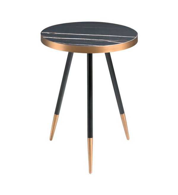 Круглый журнальный столик из стали и керамики CT1015-1AA /2069