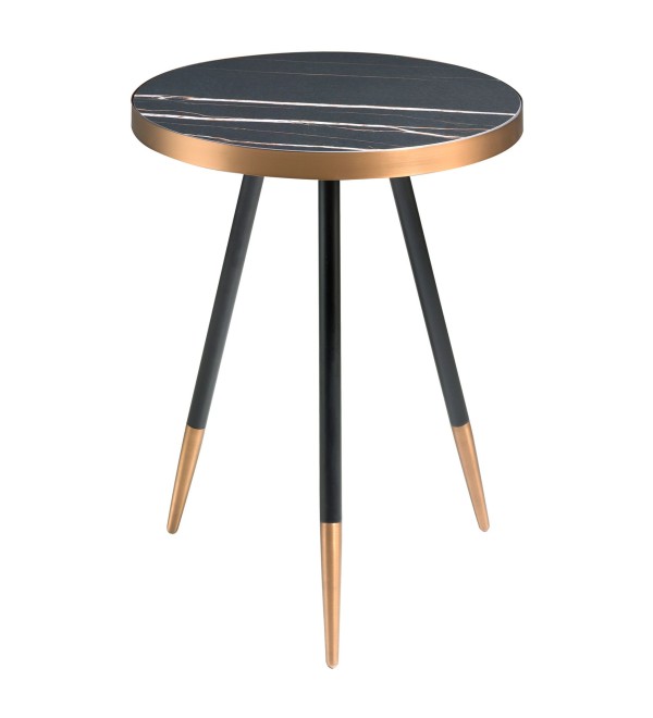 Круглый журнальный столик из стали и керамики CT1015-1AA /2069