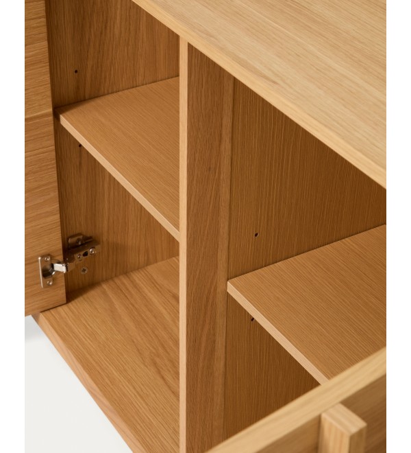 Комод Onix с отделкой из дубового шпона натурального оттенка, 150 x 80 см