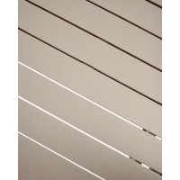 Раздвижной уличный стол Izola из алюминия с бежевой отделкой, 185 (235) x 100 см