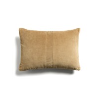 Чехол для подушки Tavre из бежевого бархата с вышивкой, 30 x 50 см