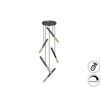 Люстра Edna 5L черный / золотой DIM
