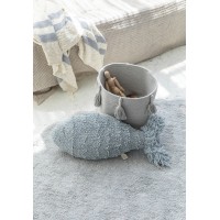 Корзина Древесный жемчужно-голубая 30*30