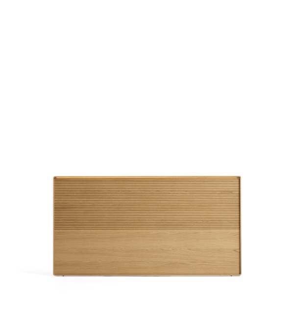 Изголовье Norlen из дубового шпона с натуральной отделкой, LED для кровати до 160 см