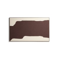 Абстрактная картина ручной работы Irden, бордовый цвет, 120 x 200 см
