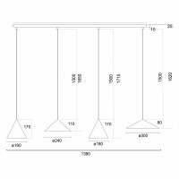 9458 Люстра подвесная MANTRA CONO