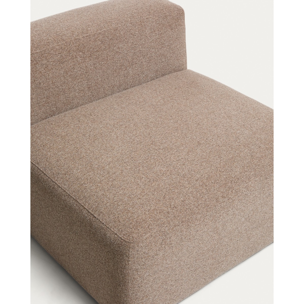 Коричневое кресло из синели Blok, 90 см