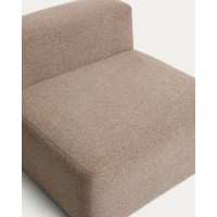 Коричневое кресло из синели Blok, 90 см