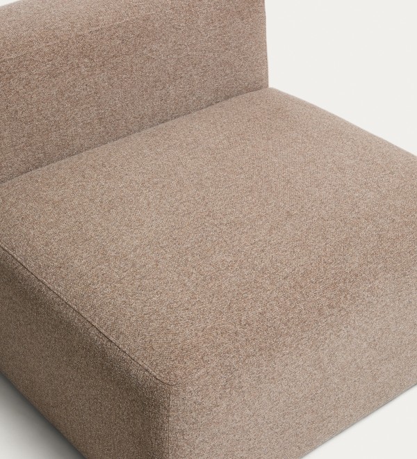 Коричневое кресло из синели Blok, 90 см