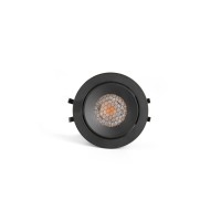 KIVI Встраиваемый светильник ORIENTABLE черный 7W 3000K 36° IP44