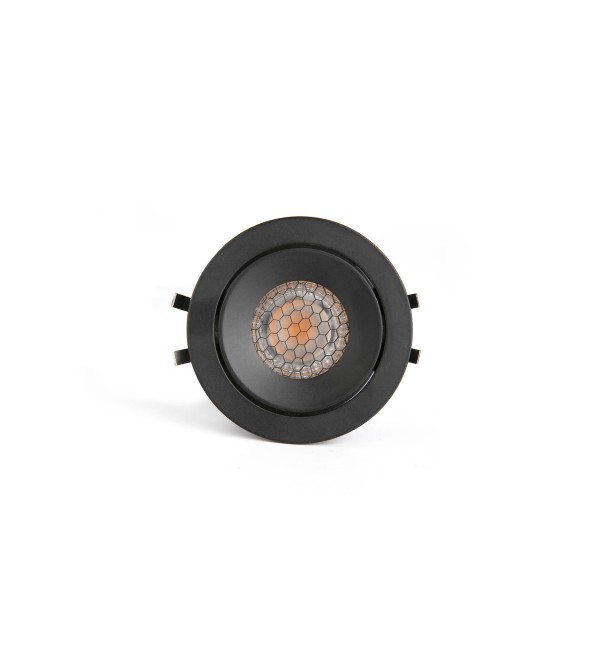 KIVI Встраиваемый светильник ORIENTABLE черный 7W 3000K 36° IP44