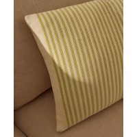 Чехол для подушки Lioris из хлопка в зеленую полоску 60 x 40 см