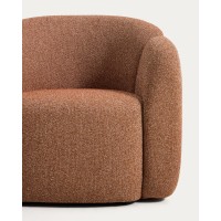 Кресло Corvena из терракотового шенилла, 85 см