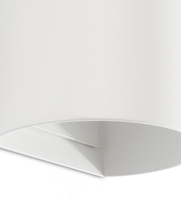 SOLE APLIQUE REDONDO BLANCO LISO 2xGU10