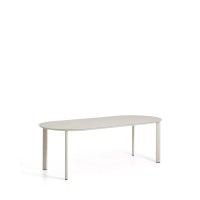 Уличный стол Erice из алюминия и закаленного стекла цвета экрю, 230 x 100 см