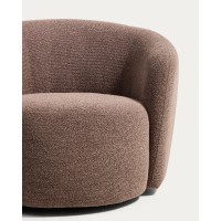 Поворотное кресло Odenia из коричневого микробукле