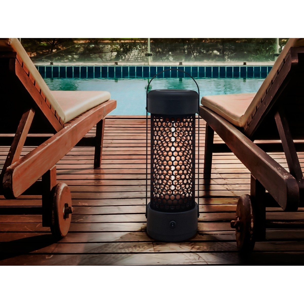 Уличный фонарь-обогреватель Heat Black 1200W