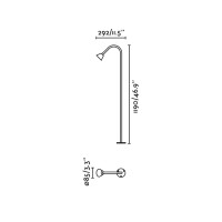 LILY 1190 Уличный маяк черный LED 3W 2700K 24V