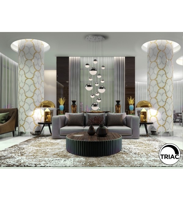 Подвесной светильник Sphere 14L LED Ø60 X500H DIM хром