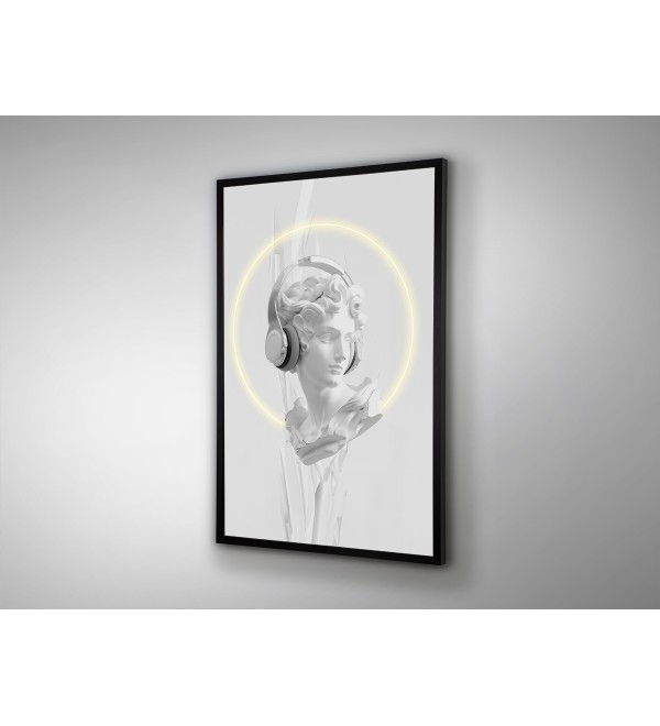 Картина Busto белый LED 80X120