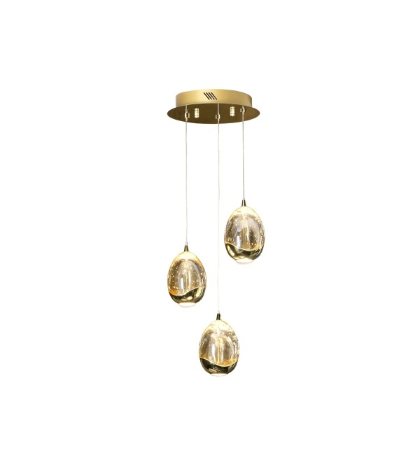 Люстра Rocio LED 3L Ø25 золотая
