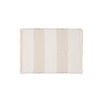 Коврик для ванной Bina из 100% хлопкового жаккарда цвета экрю 50 x 70 см