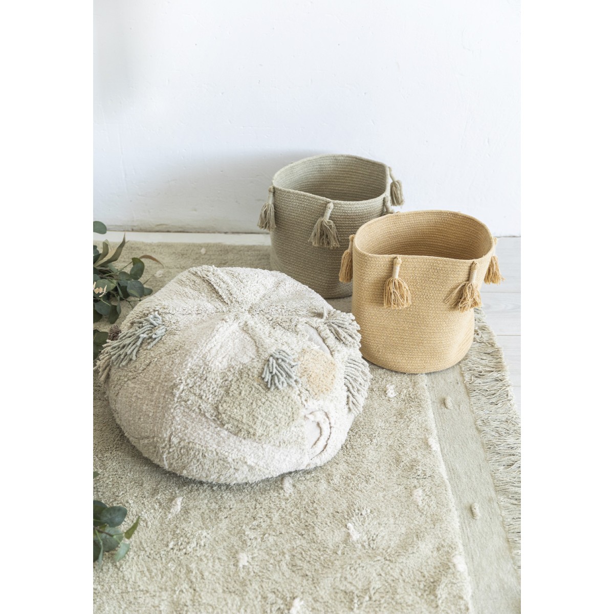 Корзина Древесный оливковая 30*30