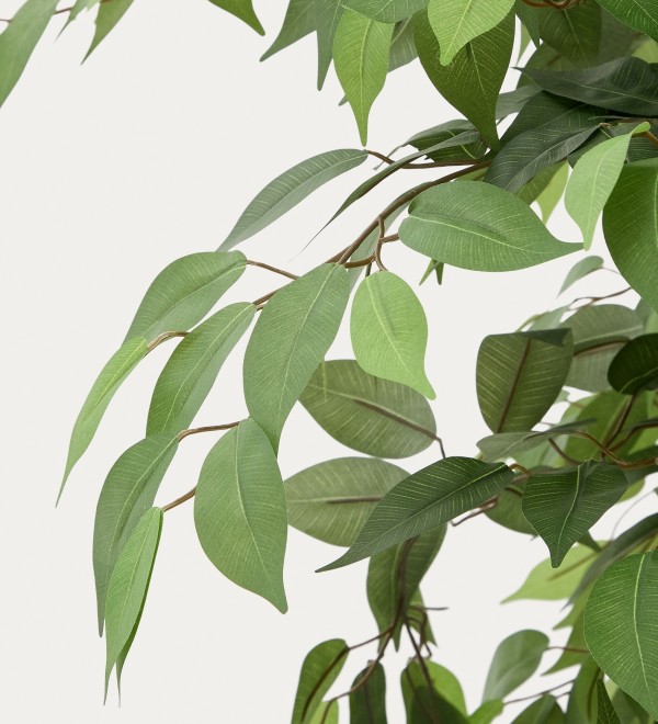 Ficus Искусственное дерево фикус в черном горшке 180 см
