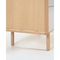 Комод Anielle из массива и шпона ясеня с тремя ящиками 60 x 117 см