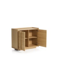 Комод Onix с отделкой из дубового шпона натурального оттенка, 100 x 80 см