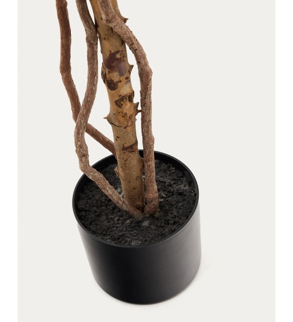 Ficus Искусственное дерево фикус в черном горшке 180 см