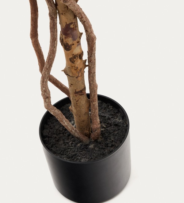 Ficus Искусственное дерево фикус в черном горшке 180 см
