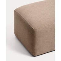 Пуф Blok из коричневого шенилла, 60x104 см