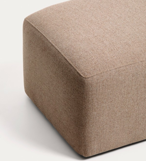 Пуф Blok из коричневого шенилла, 60x104 см