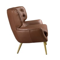 Кресло Chester 5165 из темно-коричневой кожи