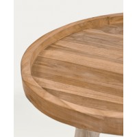 Кофейный столик Glenda из массива тика Ø 55 см