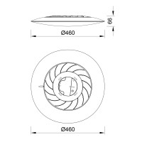 8692 Потолочный светильник MANTRA SLIM CCT