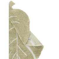 Стираемый ковер MINI Монстера Оливковый 75*100
