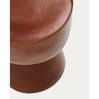 Приставной столик Mesquida из керамики коричневый