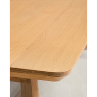 Стол Idun из шпона и массива дуба с натуральной отделкой 200x100см