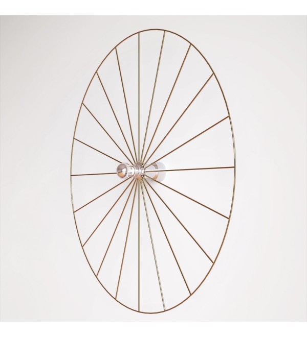 Бра Wheel 90 см хром + цоколь 20 см хром