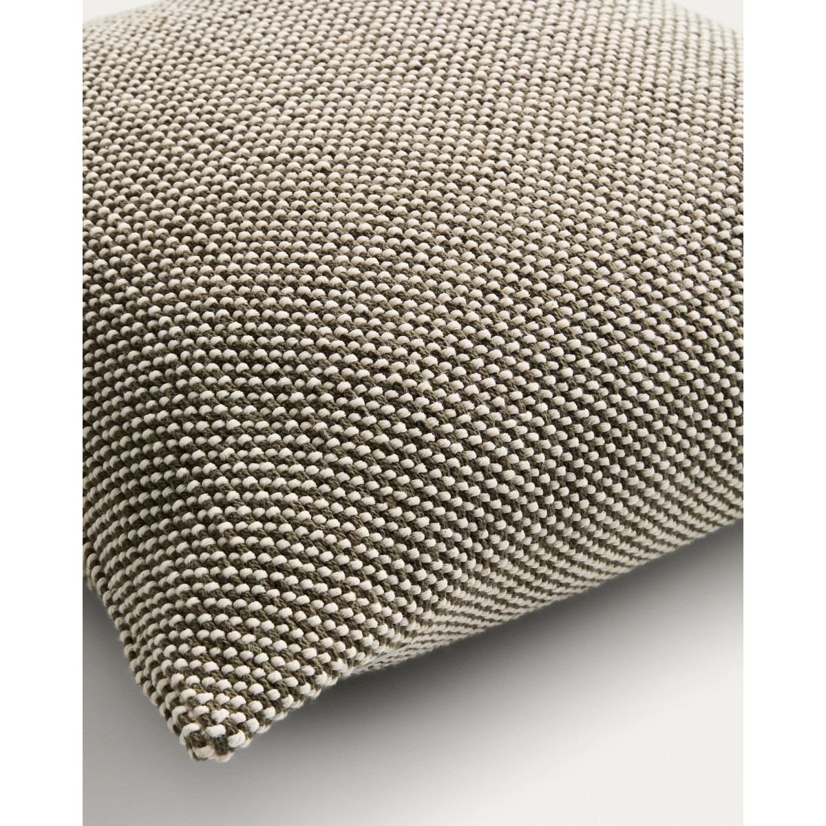 Чехол для подушки Narida из зеленого жаккардового хлопка, 50 x 50 см