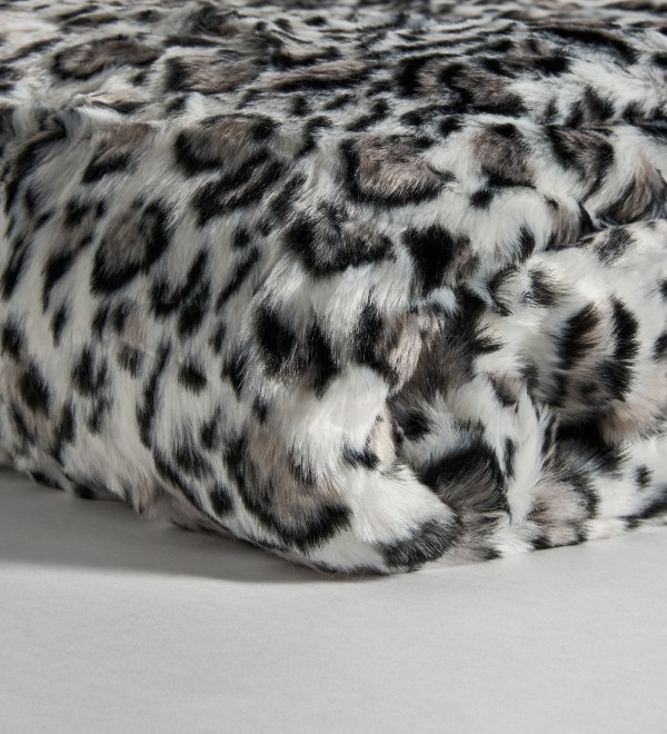 Плед LEOPARDO цвет белый/черный