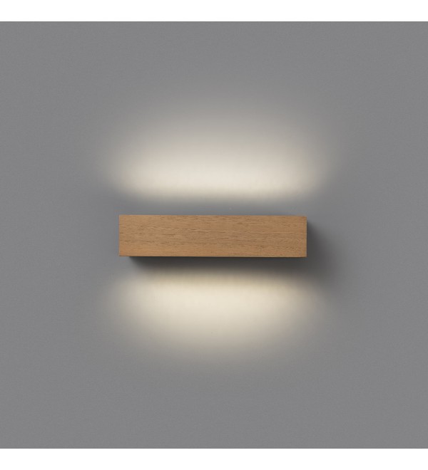 Уличный настенный светильник Doro-13 LED 2x6.5W 3000K дерево