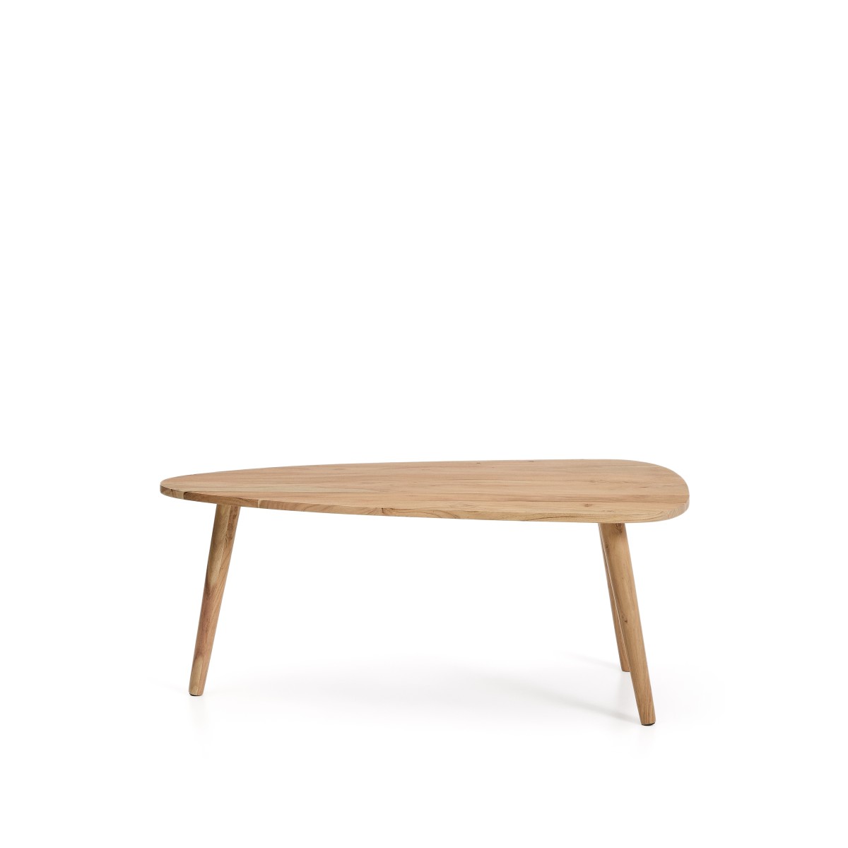 Журнальный столик Duvani из массива акации с выбеленной отделкой Ø110 x 60