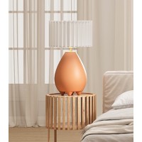 Настольная лампа Obrie золотой металл с абажуром 4024