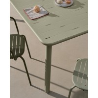 Уличный стол Brai из оцинкованной стали бирюзового цвета 180 x 90 см