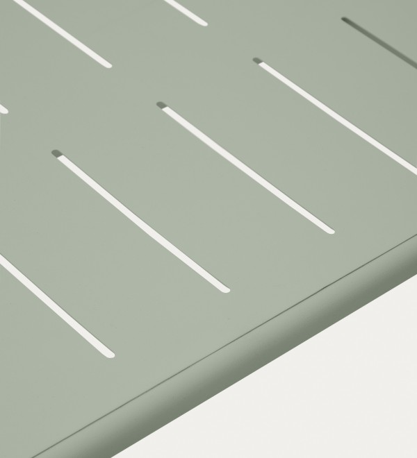Уличный стол Brai из оцинкованной стали бирюзового цвета 180 x 90 см