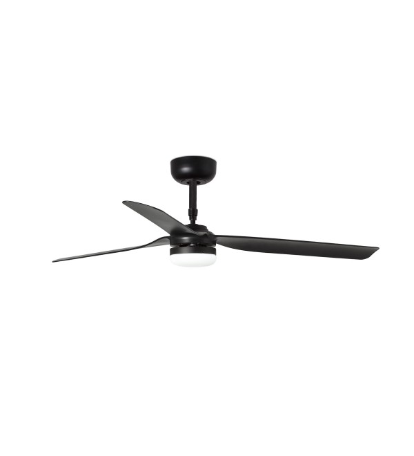 Потолочный вентилятор PUNT Ш1300MM черный 3 PALAS LED 18W TUYA