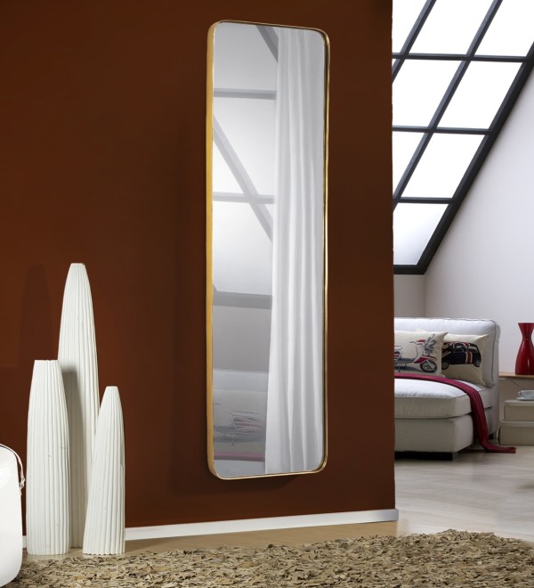 Зеркало прямоугольное Orio 51X165 золото